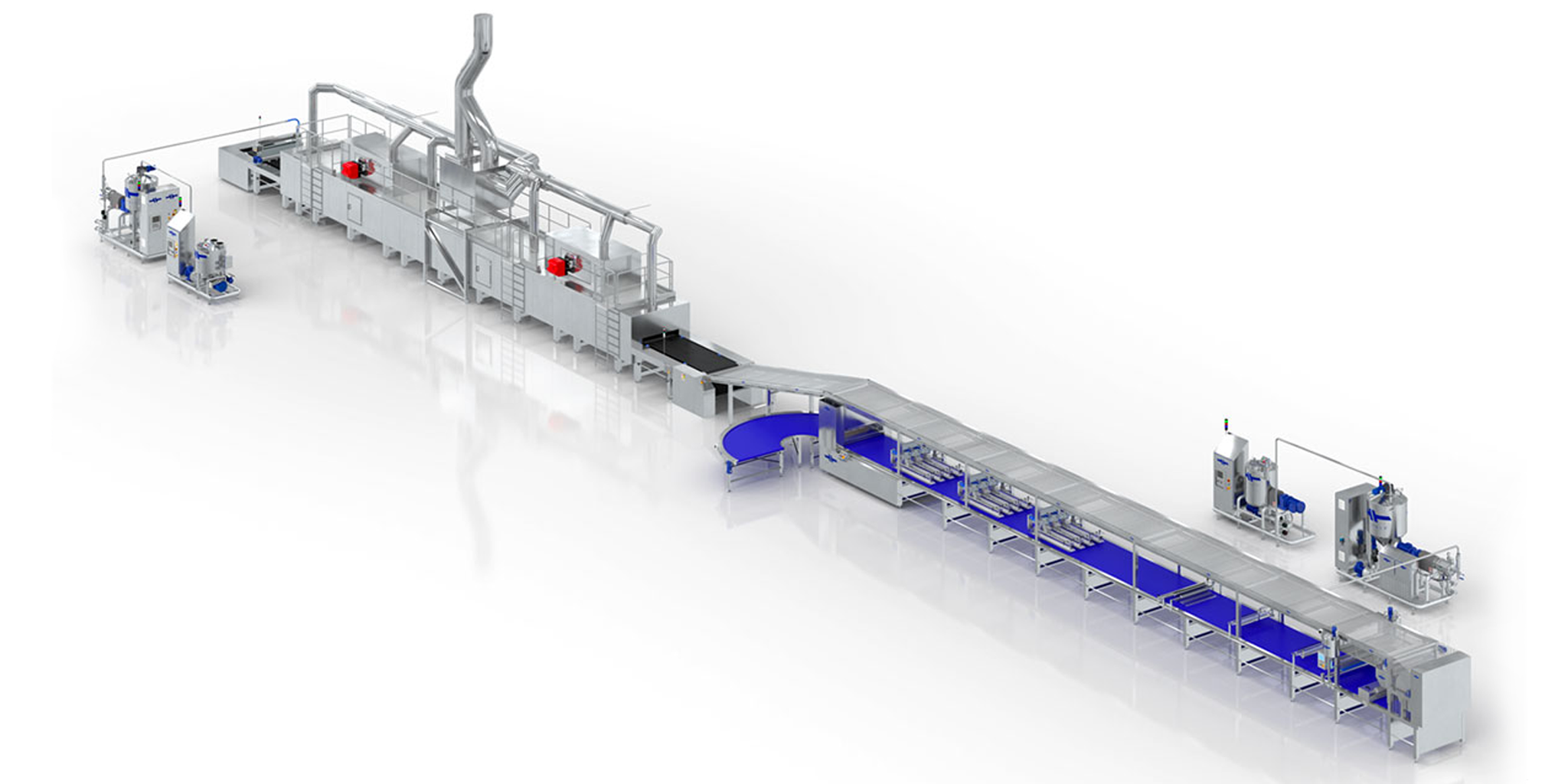 Sponge Layer Cakes and Cake Bars Production Line